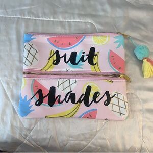 Swimsuit and Shades Pouch Set - New